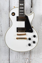Load image into Gallery viewer, Epiphone Inspired by Gibson Les Paul Custom Electric Guitar Alpine White w Case