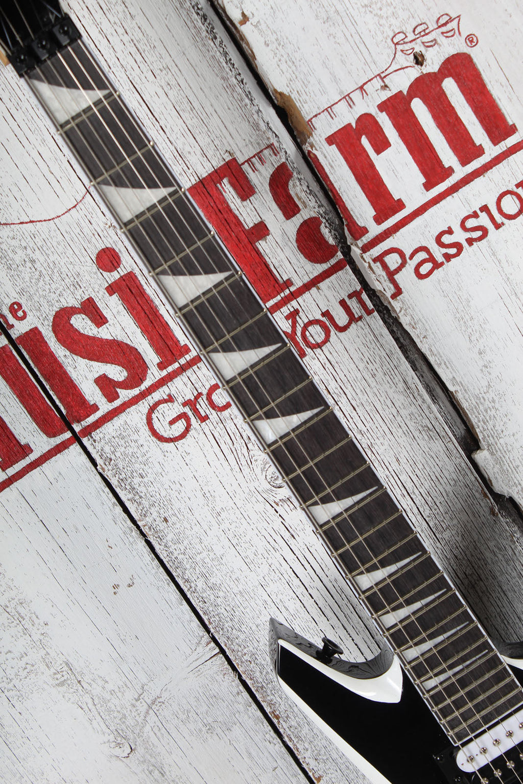 Jackson JS Series Warrior JS32 Solid Body Electric Guitar Black w White Bevels