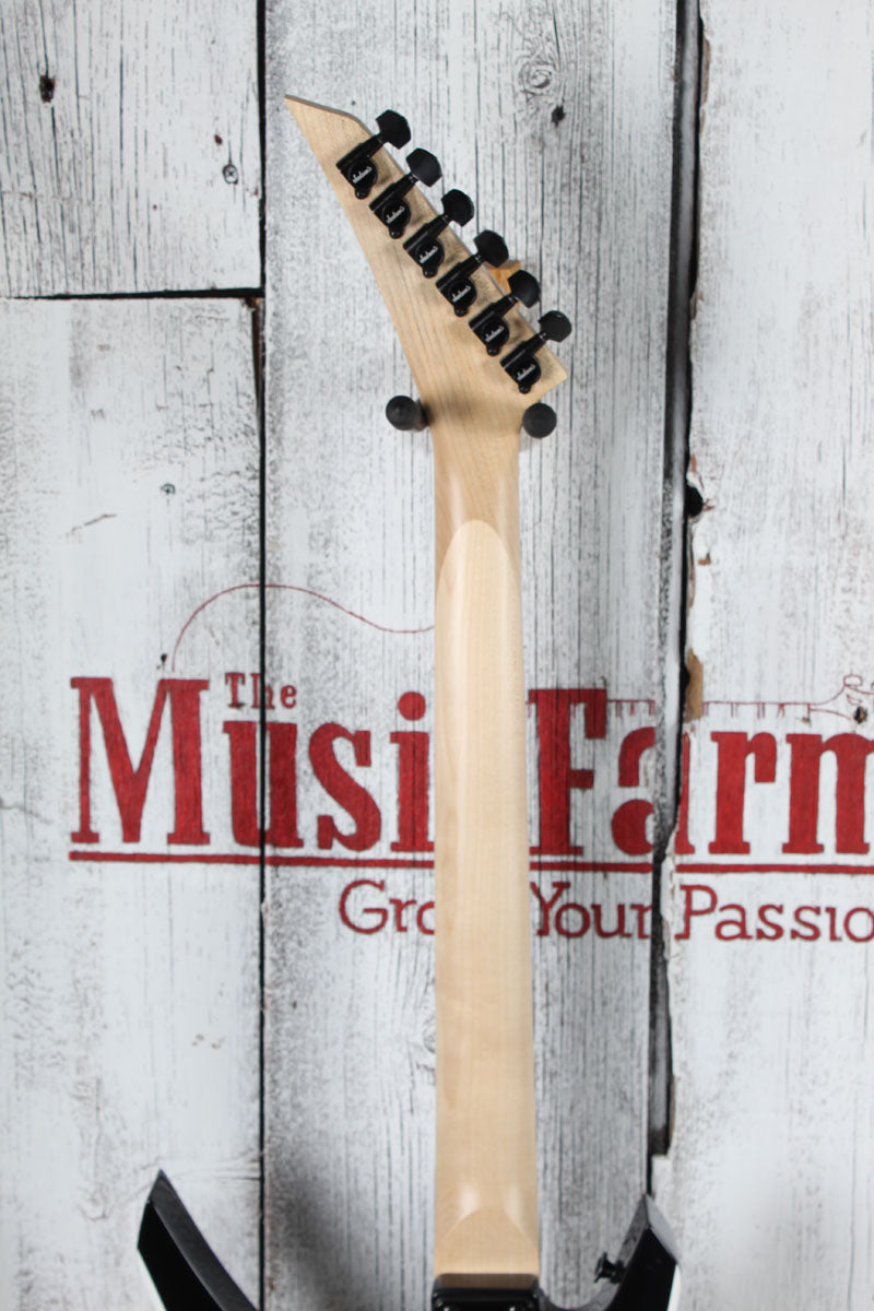 Jackson JS Series Warrior JS32 Solid Body Electric Guitar Black w White Bevels