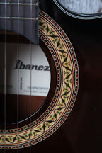 Ibanez GA35TCE Thinline Classical Acoustic Electric Guitar Dark Violin Sunburst