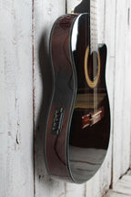 Ibanez GA35TCE Thinline Classical Acoustic Electric Guitar Dark Violin Sunburst