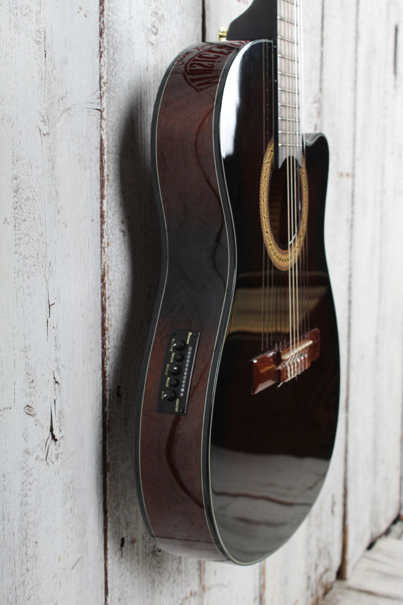 Ibanez GA35TCE Thinline Classical Acoustic Electric Guitar Dark Violin Sunburst