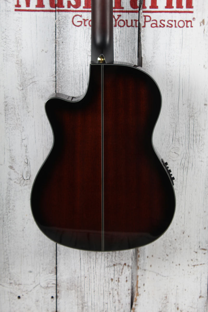 Ibanez GA35TCE Thinline Classical Acoustic Electric Guitar Dark Violin Sunburst