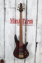 Load image into Gallery viewer, Ibanez SR305EDX 5 String Electric Bass Guitar Wine Red Frozen Matte Finish