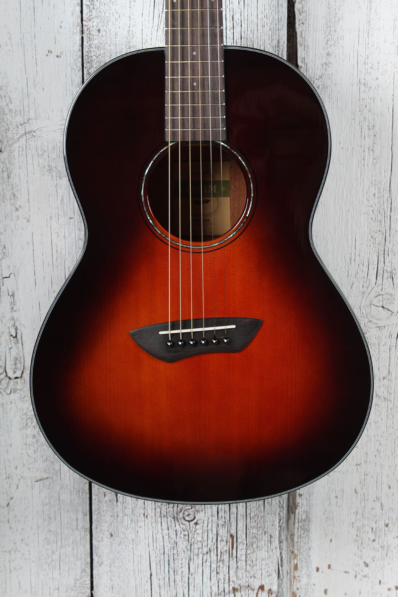 Yamaha CSF1M Parlor Body Acoustic Electric Guitar Tobacco Sunburst w Gigbag