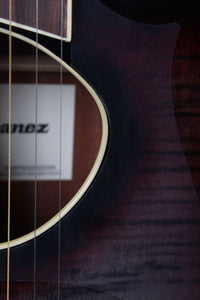 Ibanez Altstar ALT30FM Acoustic Electric Guitar Flame Maple Top Red Doom Burst