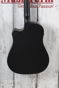 Ibanez Altstar ALT20 Acoustic Electric Guitar Weathered Black Open Pore Finish