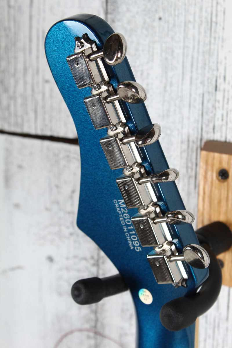 Silvertone 1478 Offset Solid Body Electric Guitar Pelham Blue Finish