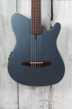 Ibanez FRH10N Thinline Nylon Acoustic Electric Guitar Indigo Blue Metallic