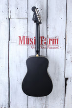 Load image into Gallery viewer, Fender 2023 Joe Strummer Campfire Acoustic Electric Guitar Matte Black w Gig Bag