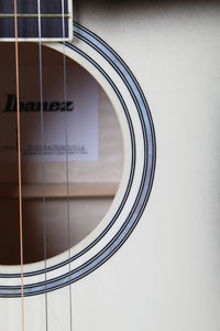 Ibanez AAM370M1CE Acoustic Electric Guitar Transparent Panda High Gloss Finish