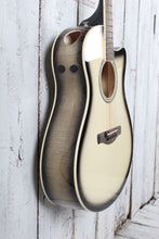 Load image into Gallery viewer, Ibanez AAM370M1CE Acoustic Electric Guitar Transparent Panda High Gloss Finish