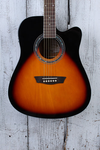 Washburn Vintage Series WA90CE Acoustic Electric Guitar Vintage Sunburst