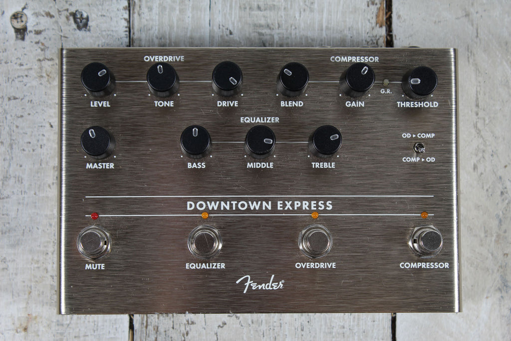 Fender Downtown Express Bass Multi Effect Pedal Bass Guitar Multi Effects Pedal