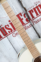 Ibanez AAM370M2E Acoustic Electric Guitar Transparent Antique White Ice Blue