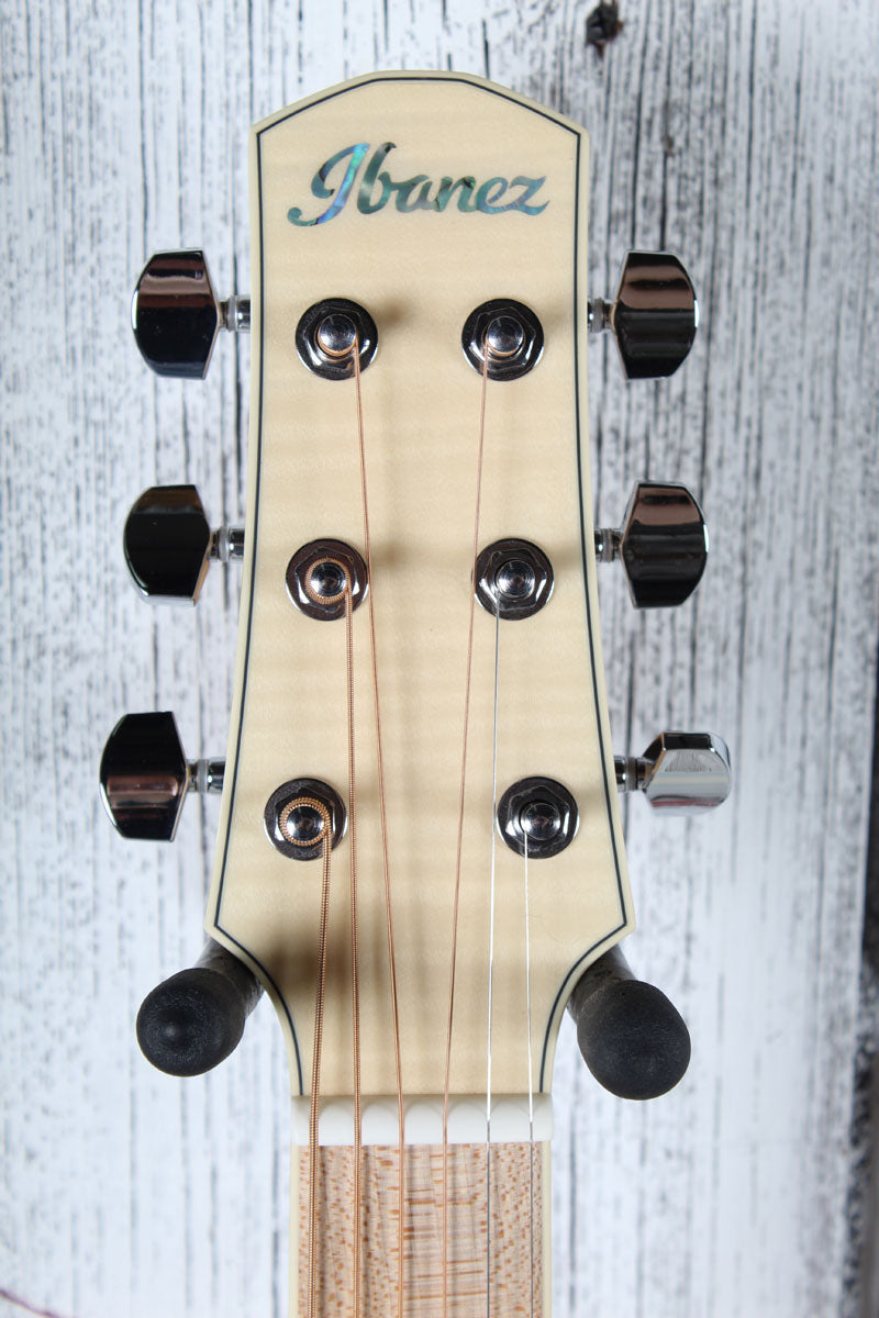 Ibanez AAM370M2E Acoustic Electric Guitar Transparent Antique White Ice Blue