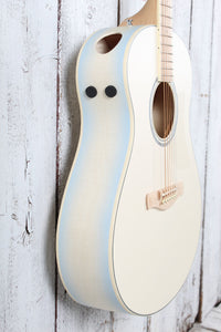 Ibanez AAM370M2E Acoustic Electric Guitar Transparent Antique White Ice Blue