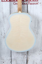 Ibanez AAM370M2E Acoustic Electric Guitar Transparent Antique White Ice Blue