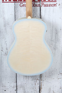 Ibanez AAM370M2E Acoustic Electric Guitar Transparent Antique White Ice Blue