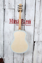Ibanez AAM370M2E Acoustic Electric Guitar Transparent Antique White Ice Blue