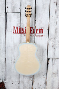 Ibanez AAM370M2E Acoustic Electric Guitar Transparent Antique White Ice Blue