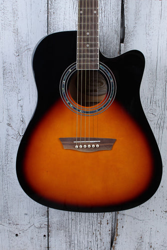 Washburn Vintage Series WA90CE Acoustic Electric Guitar Vintage Sunburst