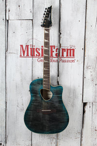Ibanez Altstar ALT30FM Acoustic Electric Guitar Flame Maple Blue Doom Burst