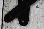 Henry Heller HPBLT-02 2 Inch Width Garment Leather Guitar Strap Lightning Bolt