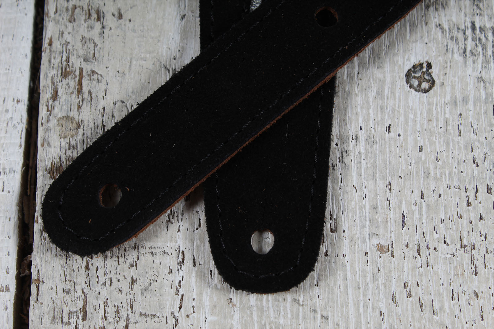 Henry Heller HPBLT-02 2 Inch Width Garment Leather Guitar Strap Lightning Bolt