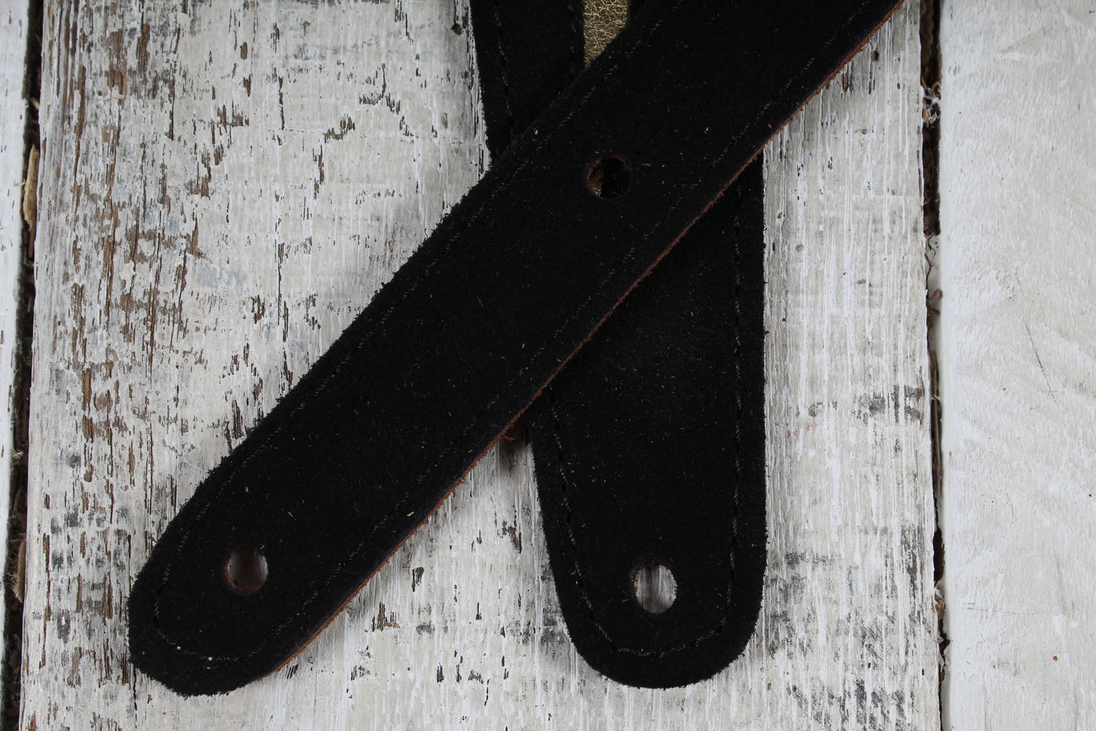 Henry Heller HPBLT-01 2 Inch Width Garment Leather Guitar Strap Lightning Bolt