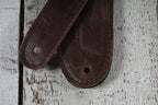 Henry Heller HPAD35-9 3.5 Inch Padded Capri Leather Guitar Strap Vintage Brown