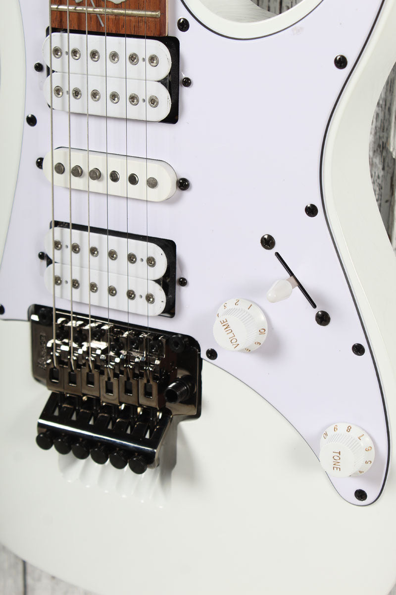 Ibanez Steve Vai Signature JEM JR Electric Guitar Quantum HSH White JEMJRWH
