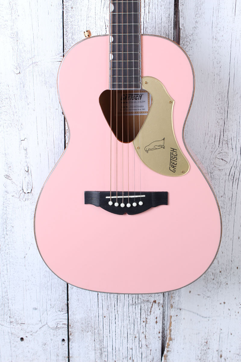 Gretsch G5021E Rancher Penguin Parlor Acoustic Electric Guitar Shell Pink Main image