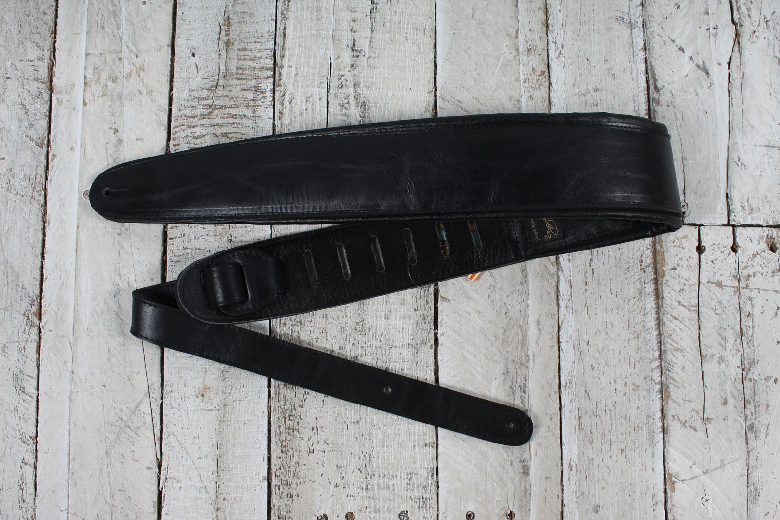 Henry Heller HPAD35-1 3.5 Inch Padded Capri Leather Guitar Strap Soft Glove Capri Leather