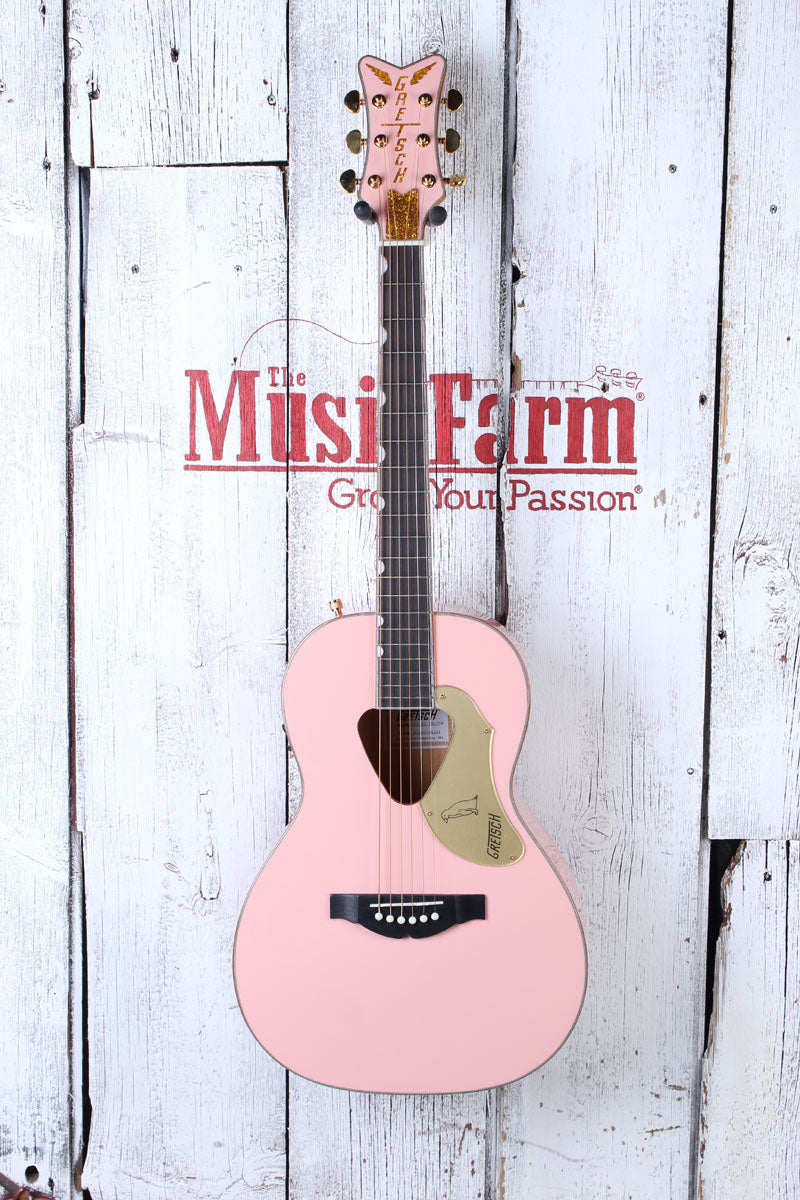 Gretsch G5021E Rancher Penguin Parlor Acoustic Electric Guitar Shell Pink Secondary image