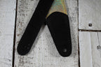 Henry Heller HMOD2-10 2 Inch Gold Sparkle Vinyl Guitar Strap with Suede Ends