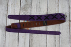 Henry Heller HPX-PUR  2 Inch Wide Purple Suede Adjustable Guitar Strap