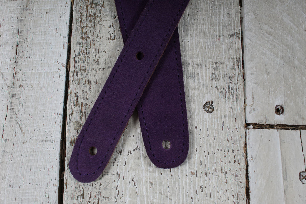 Henry Heller HPX-PUR  2 Inch Wide Purple Suede Adjustable Guitar Strap