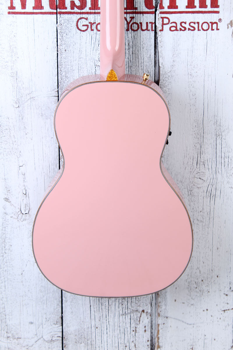 Gretsch G5021E Rancher Penguin Parlor Acoustic Electric Guitar Shell Pink