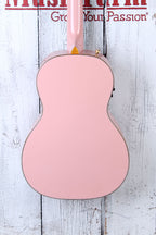 Gretsch G5021E Rancher Penguin Parlor Acoustic Electric Guitar Shell Pink