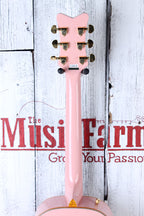 Gretsch G5021E Rancher Penguin Parlor Acoustic Electric Guitar Shell Pink
