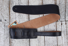 Load image into Gallery viewer, Henry Heller 2.5&quot; Width Capri Leather Adjustable Guitar Strap Black