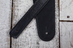 Henry Heller 2.5 Inch Width Capri Leather Adjustable Guitar Strap Black