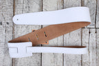 Henry Heller 2.5 Inch Width Capri Leather Adjustable Guitar Strap White