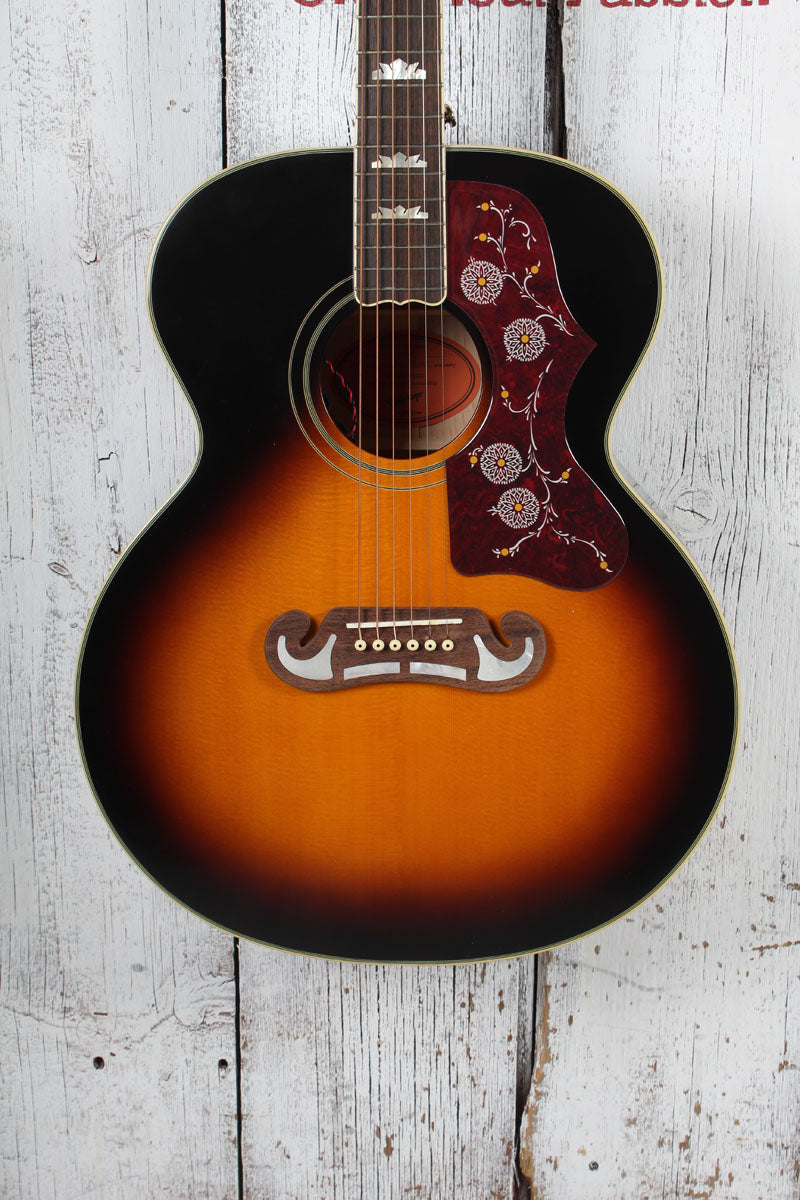 Epiphone J-200 Super Jumbo Acoustic Electric Guitar Aged Vintage Sunburst Gloss
