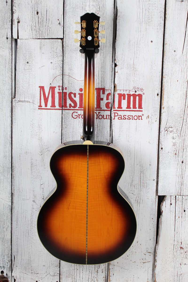 Epiphone J-200 Super Jumbo Acoustic Electric Guitar Aged Vintage Sunburst Gloss