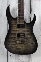 Ibanez RGT42FXQM Electric Guitar Quilt Maple Top Transparent Grey Burst