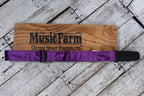 Lock-It Straps 2 Inch Crushed Velvet Guitar Strap Purple