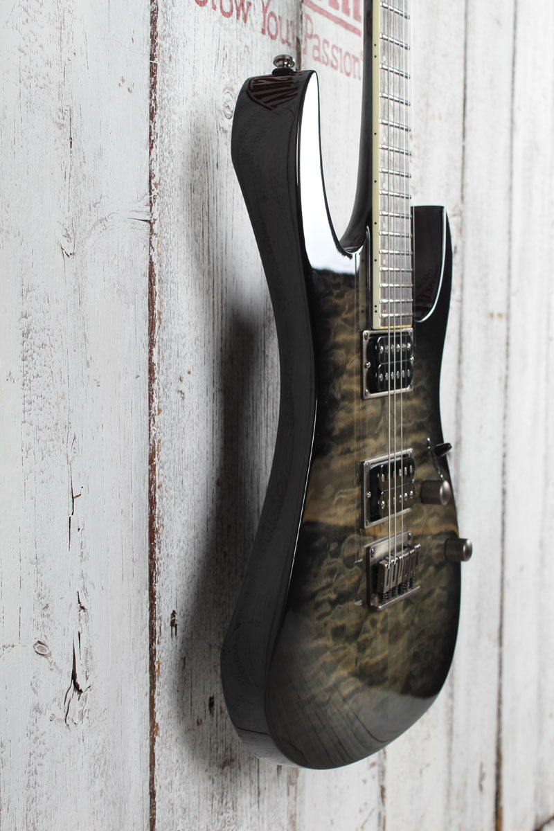 Ibanez RGT42FXQM Electric Guitar Quilt Maple Top Transparent Grey Burst