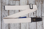 Lock-It Straps Cotton Series Guitar Strap Natural and Brown